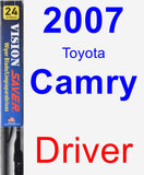 Driver Wiper Blade for 2007 Toyota Camry - Vision Saver