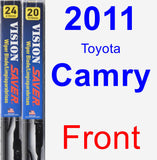 Front Wiper Blade Pack for 2011 Toyota Camry - Vision Saver