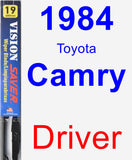 Driver Wiper Blade for 1984 Toyota Camry - Vision Saver