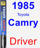 Driver Wiper Blade for 1985 Toyota Camry - Vision Saver