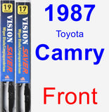 Front Wiper Blade Pack for 1987 Toyota Camry - Vision Saver