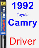 Driver Wiper Blade for 1992 Toyota Camry - Vision Saver