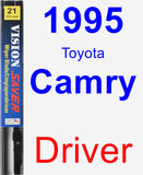 Driver Wiper Blade for 1995 Toyota Camry - Vision Saver