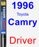 Driver Wiper Blade for 1996 Toyota Camry - Vision Saver