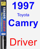 Driver Wiper Blade for 1997 Toyota Camry - Vision Saver