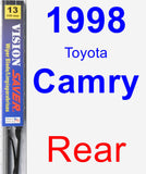 Rear Wiper Blade for 1998 Toyota Camry - Vision Saver