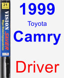 Driver Wiper Blade for 1999 Toyota Camry - Vision Saver