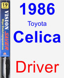 Driver Wiper Blade for 1986 Toyota Celica - Vision Saver