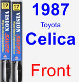 Front Wiper Blade Pack for 1987 Toyota Celica - Vision Saver