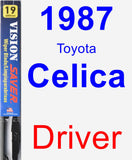 Driver Wiper Blade for 1987 Toyota Celica - Vision Saver