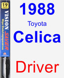 Driver Wiper Blade for 1988 Toyota Celica - Vision Saver