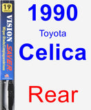 Rear Wiper Blade for 1990 Toyota Celica - Vision Saver