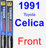 Front Wiper Blade Pack for 1991 Toyota Celica - Vision Saver