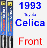 Front Wiper Blade Pack for 1993 Toyota Celica - Vision Saver