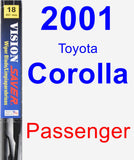 Passenger Wiper Blade for 2001 Toyota Corolla - Vision Saver