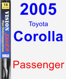 Passenger Wiper Blade for 2005 Toyota Corolla - Vision Saver