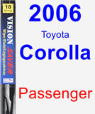 Passenger Wiper Blade for 2006 Toyota Corolla - Vision Saver