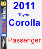 Passenger Wiper Blade for 2011 Toyota Corolla - Vision Saver