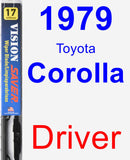 Driver Wiper Blade for 1979 Toyota Corolla - Vision Saver