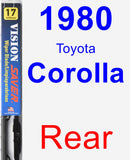 Rear Wiper Blade for 1980 Toyota Corolla - Vision Saver