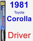 Driver Wiper Blade for 1981 Toyota Corolla - Vision Saver