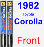 Front Wiper Blade Pack for 1982 Toyota Corolla - Vision Saver