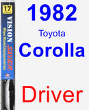 Driver Wiper Blade for 1982 Toyota Corolla - Vision Saver