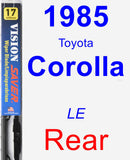 Rear Wiper Blade for 1985 Toyota Corolla - Vision Saver