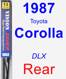 Rear Wiper Blade for 1987 Toyota Corolla - Vision Saver