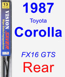 Rear Wiper Blade for 1987 Toyota Corolla - Vision Saver