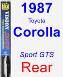 Rear Wiper Blade for 1987 Toyota Corolla - Vision Saver