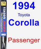 Passenger Wiper Blade for 1994 Toyota Corolla - Vision Saver