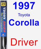 Driver Wiper Blade for 1997 Toyota Corolla - Vision Saver