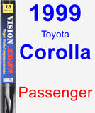 Passenger Wiper Blade for 1999 Toyota Corolla - Vision Saver