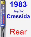 Rear Wiper Blade for 1983 Toyota Cressida - Vision Saver