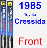 Front Wiper Blade Pack for 1985 Toyota Cressida - Vision Saver