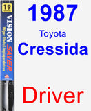 Driver Wiper Blade for 1987 Toyota Cressida - Vision Saver