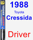 Driver Wiper Blade for 1988 Toyota Cressida - Vision Saver