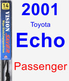 Passenger Wiper Blade for 2001 Toyota Echo - Vision Saver