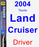 Driver Wiper Blade for 2004 Toyota Land Cruiser - Vision Saver