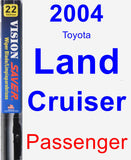 Passenger Wiper Blade for 2004 Toyota Land Cruiser - Vision Saver