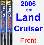 Front Wiper Blade Pack for 2006 Toyota Land Cruiser - Vision Saver