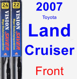 Front Wiper Blade Pack for 2007 Toyota Land Cruiser - Vision Saver