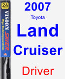 Driver Wiper Blade for 2007 Toyota Land Cruiser - Vision Saver