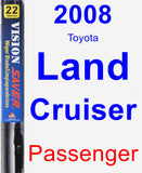 Passenger Wiper Blade for 2008 Toyota Land Cruiser - Vision Saver
