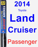 Passenger Wiper Blade for 2014 Toyota Land Cruiser - Vision Saver