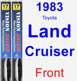 Front Wiper Blade Pack for 1983 Toyota Land Cruiser - Vision Saver