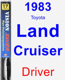 Driver Wiper Blade for 1983 Toyota Land Cruiser - Vision Saver