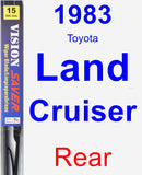 Rear Wiper Blade for 1983 Toyota Land Cruiser - Vision Saver