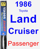 Passenger Wiper Blade for 1986 Toyota Land Cruiser - Vision Saver